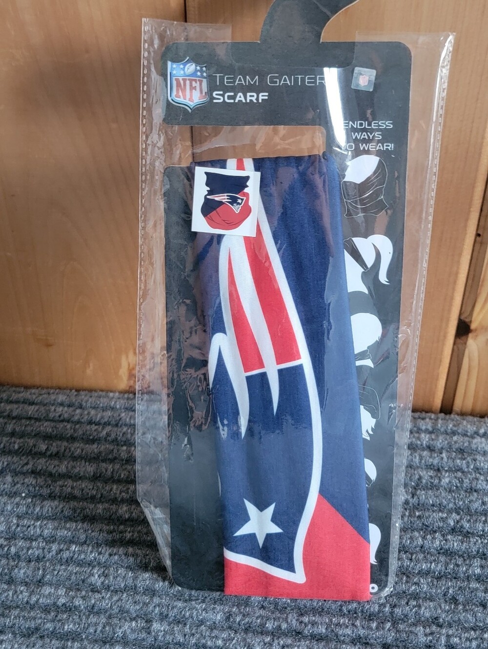 New‎ England Patriots NFL Team Gaiter Scarf Face Cover Neck Warmer FOCO